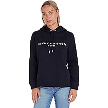 Tommy Hilfiger Donna Felpa Heritage con Cappuccio, Blu (Desert Sky), XL
