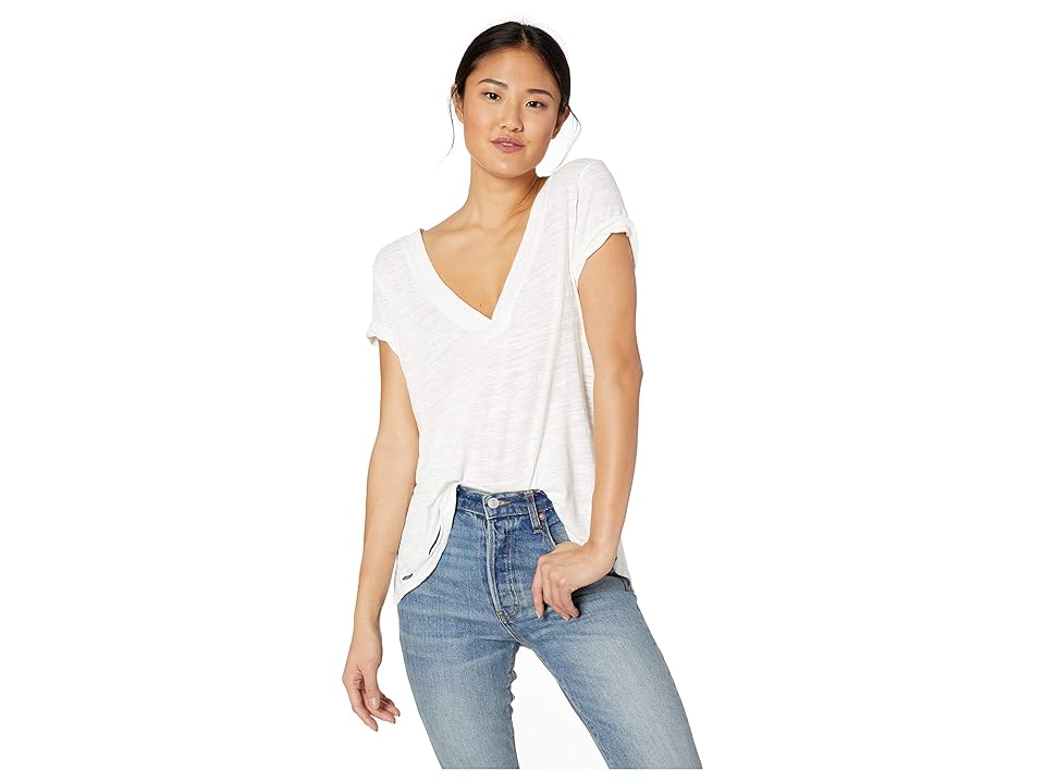 

Free People Sundance Tee (Ivory) Women's T Shirt, White