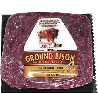 Tender Bison 90% Lean Ground Bison, 16 Oz