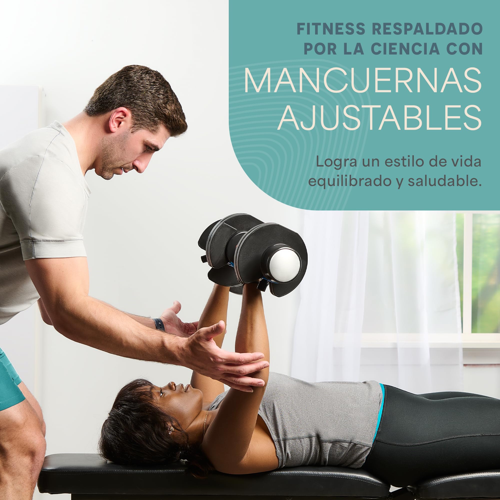 LifePro Juego de Mancuernas Ajustables de 2 x 11,34 kg/25 lb - Juego de Pesas Duraderas con Mango Antideslizante y Mecanismo de Bloqueo de Seguridad para Gimnasio en Casa