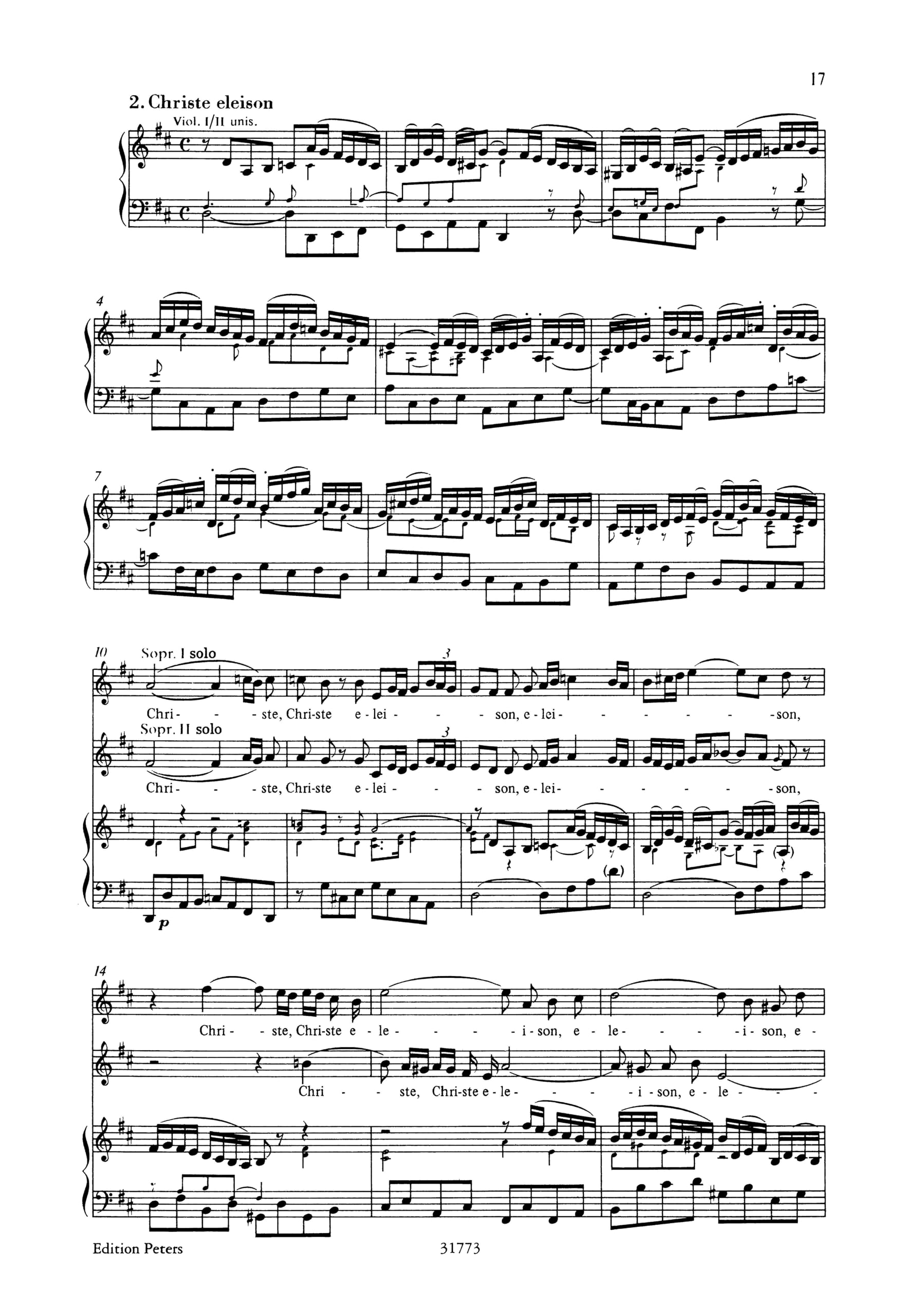 Hohe messe h-moll (ka) chant: für Soli, Chor und Orchester / Klavierauszug (Edition Peters)