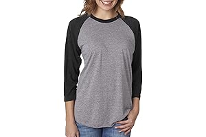 Next Level Tri-Blend 3/4 Sleeve V-Neck Shirt