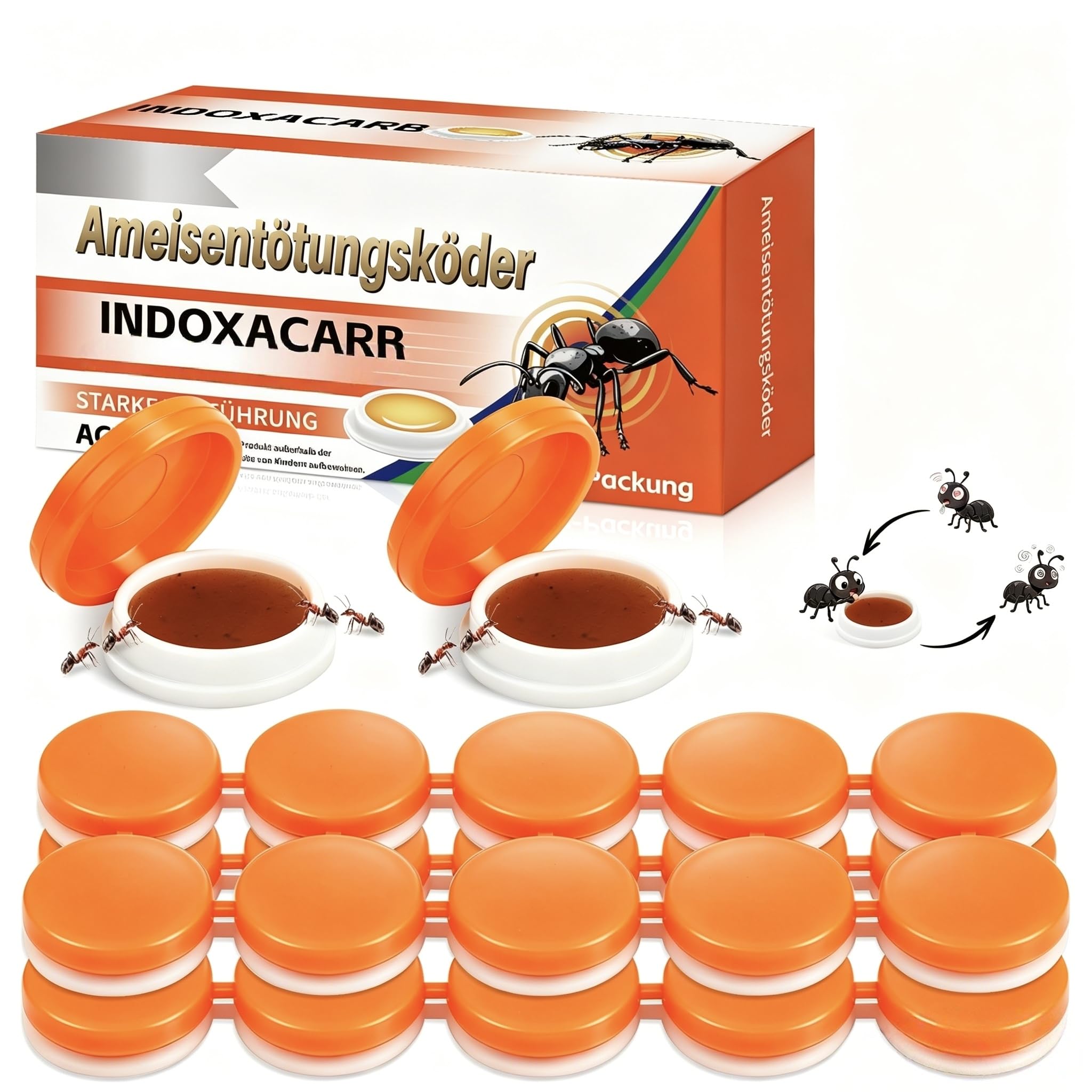 60PCS Ameisen-Gel-Köder, Ameisen-Selbstständig-Fernhalten– mehr Schutz für Ihr Zuhause