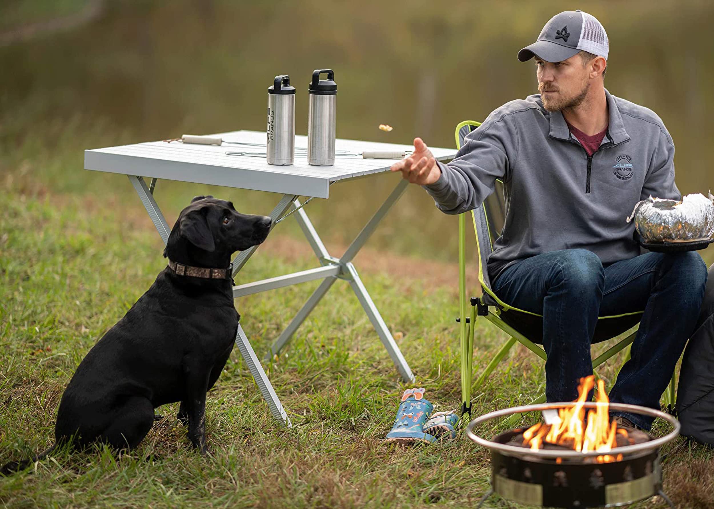 com : ALPS Mountaineering Folding Camping Table with Smooth