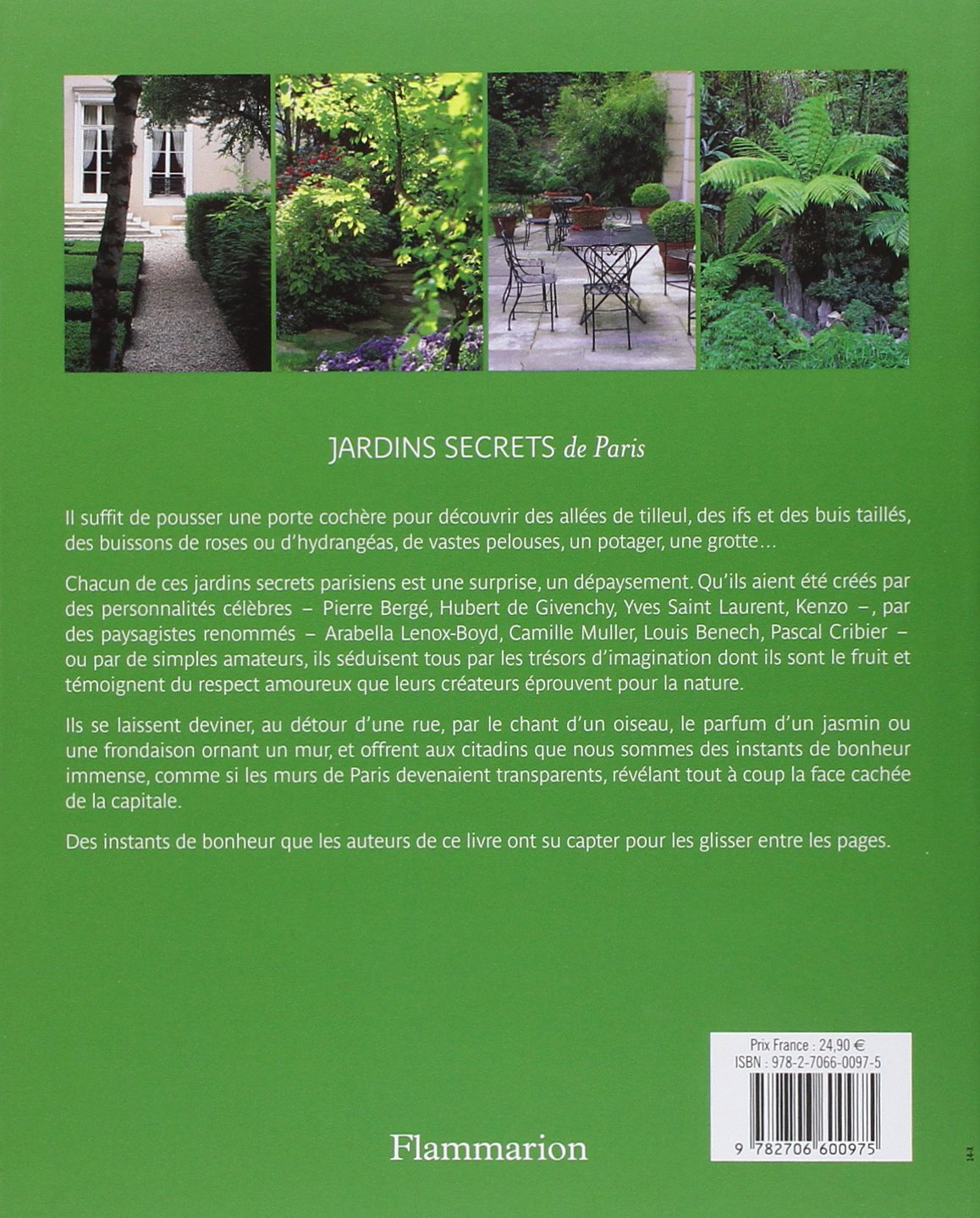 Jardins secrets de Paris