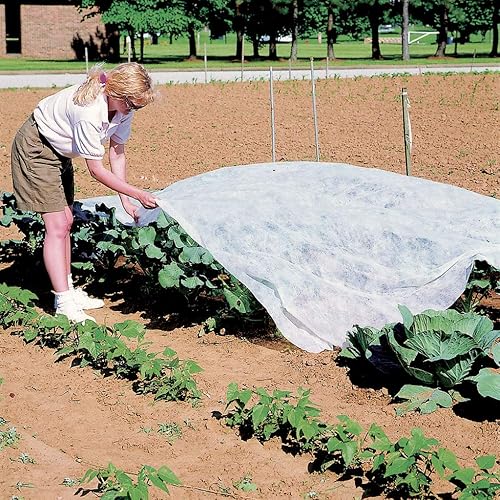 Miniatura 8 de Cubiertas para plantas, protección contra la congelación, 10 x 33 pies, reutilizable, rectangular, protección contra heladas, cubierta flotante para