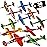 Bedwina Glider Planes Bulk (36-Pack) 8-Inch Bomber Airplane Gliders for Kids, Foam Paper Airplane Construction Kits for Kids Party Favors, Birthdays, Goodie Bag Stuffers and Outdoor Flying Toy