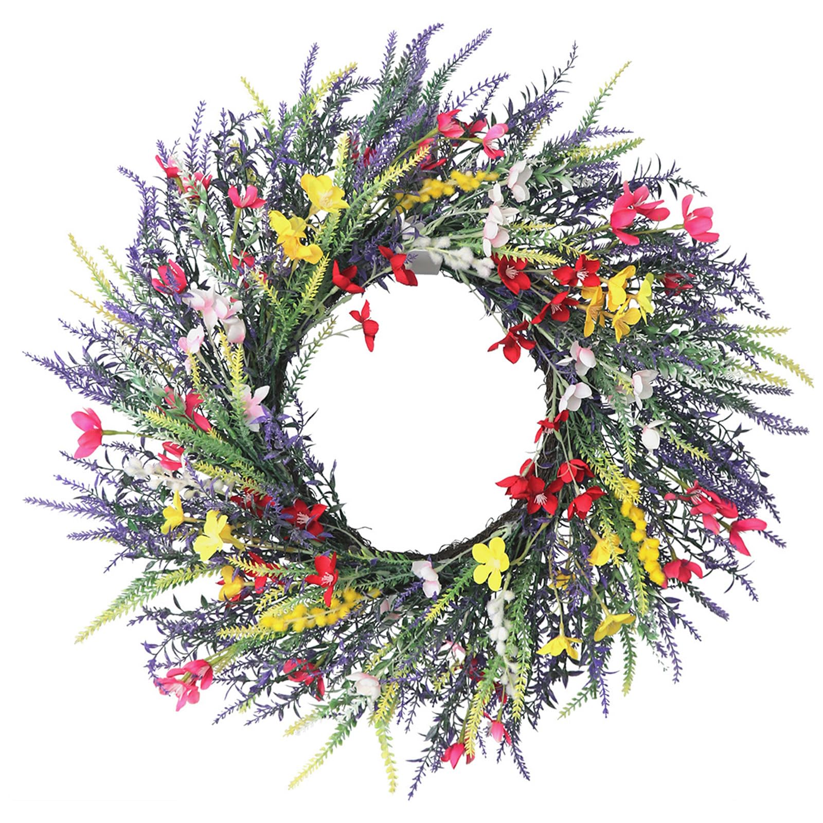 our fave Decorative Realistic Lavenders Floral Wreath Realistic Flower Garlands for Indoor Outdoor Seasonal Decorations Tender Home Accessory