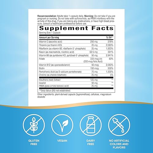 Miniatura 2 de Nature's Way Premium Blend B-Stress Formula 100 cápsulas veganas