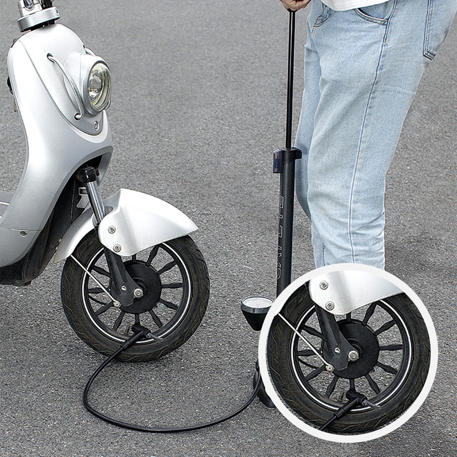 Universale Testa della Pompa per Bici – 2 Pezzi Ricambi Valvola Presta