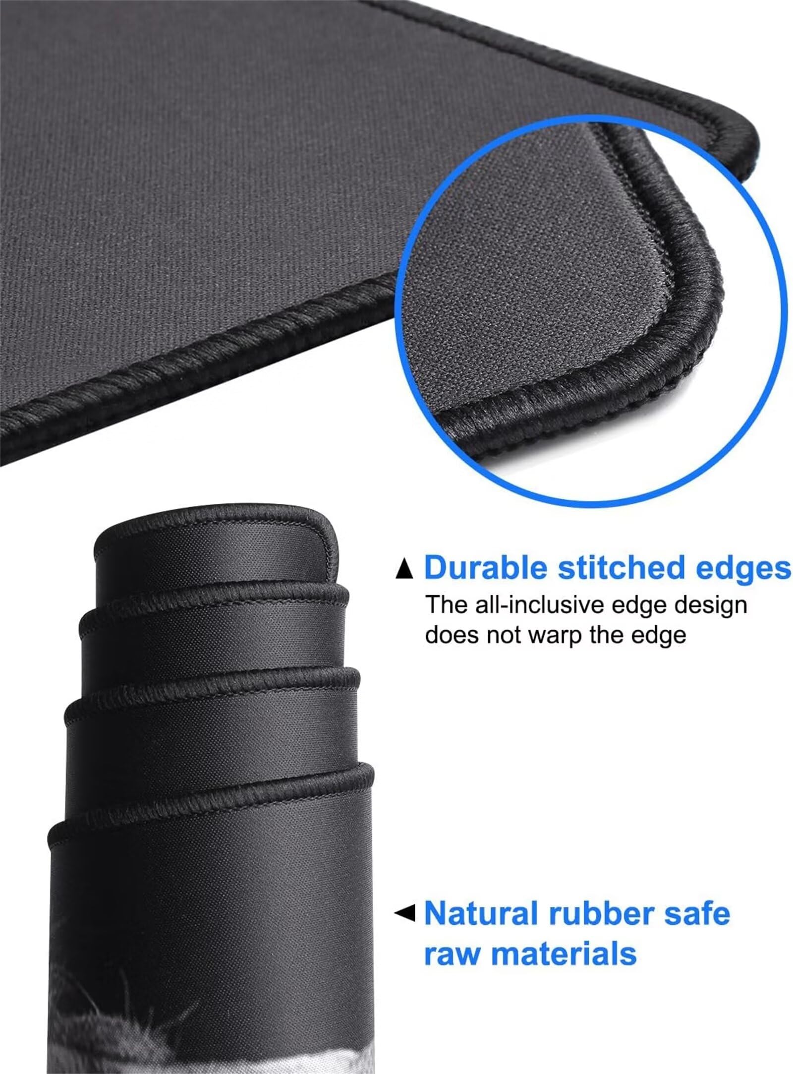 Alfombrilla de ratón 800x400x4mm Extendido Alfombrilla de ratón Grande Alfombrilla de Escritorio Bordes cosidos Base de Goma Antideslizante XL Gaming Mouse Pad Planeta Espacial