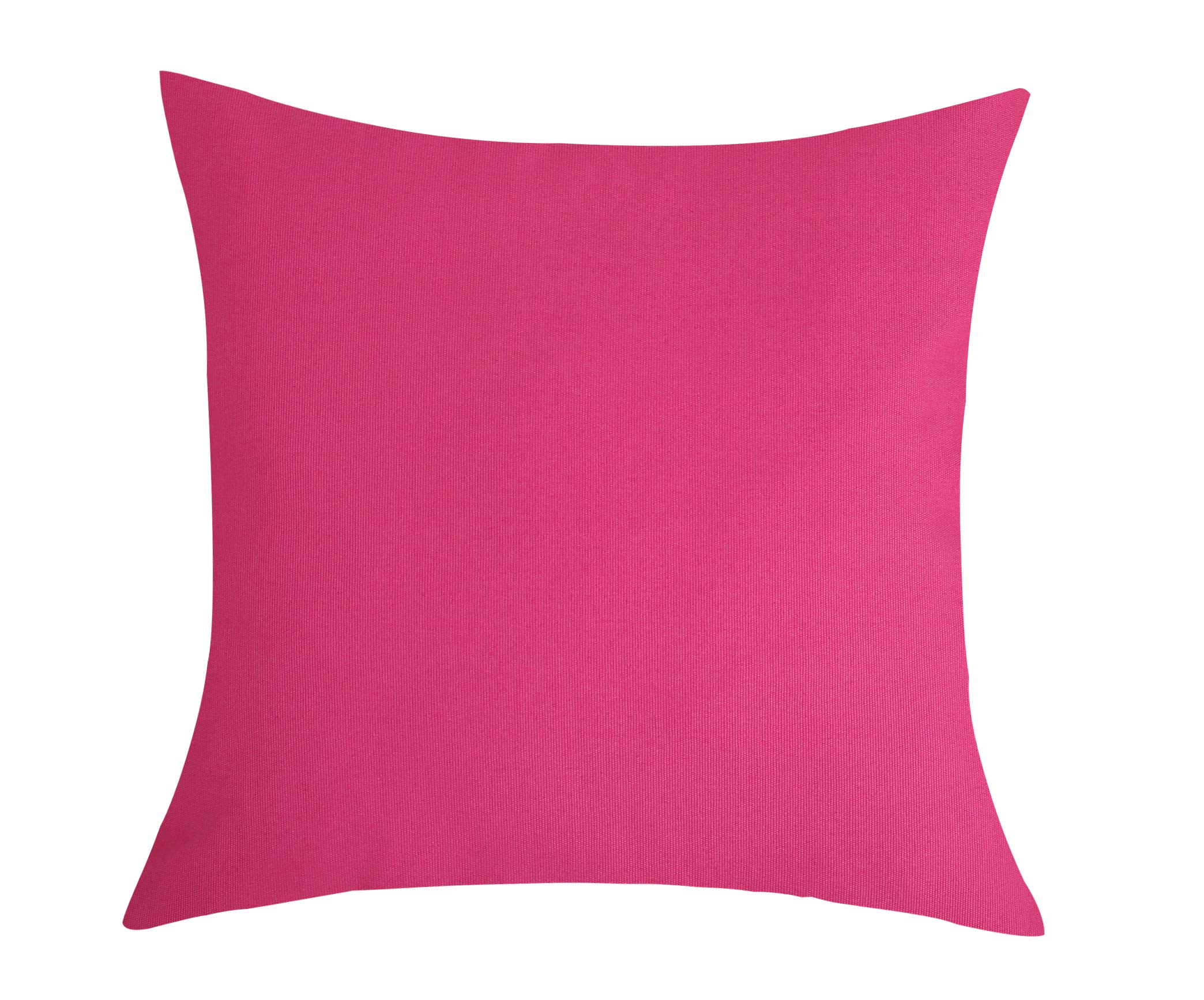 TangDepot Handmade Decorative Solid 100% Cotton Canvas Throw Pillow Covers/Pillow Shams, (24" x24" , Hot Pink, 1 Count (Pack of 1))