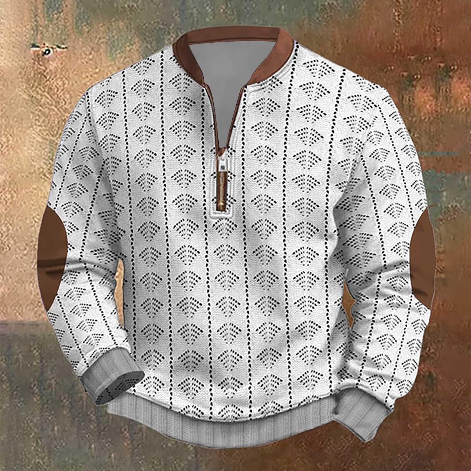 Herren Sweatshirt Solid Pullover Herren Weihnachtspullover Oberteile Rundhals Thermo Langarmshirt Strickjacke Zweiteiliger Wintermantel Bärenkostüm