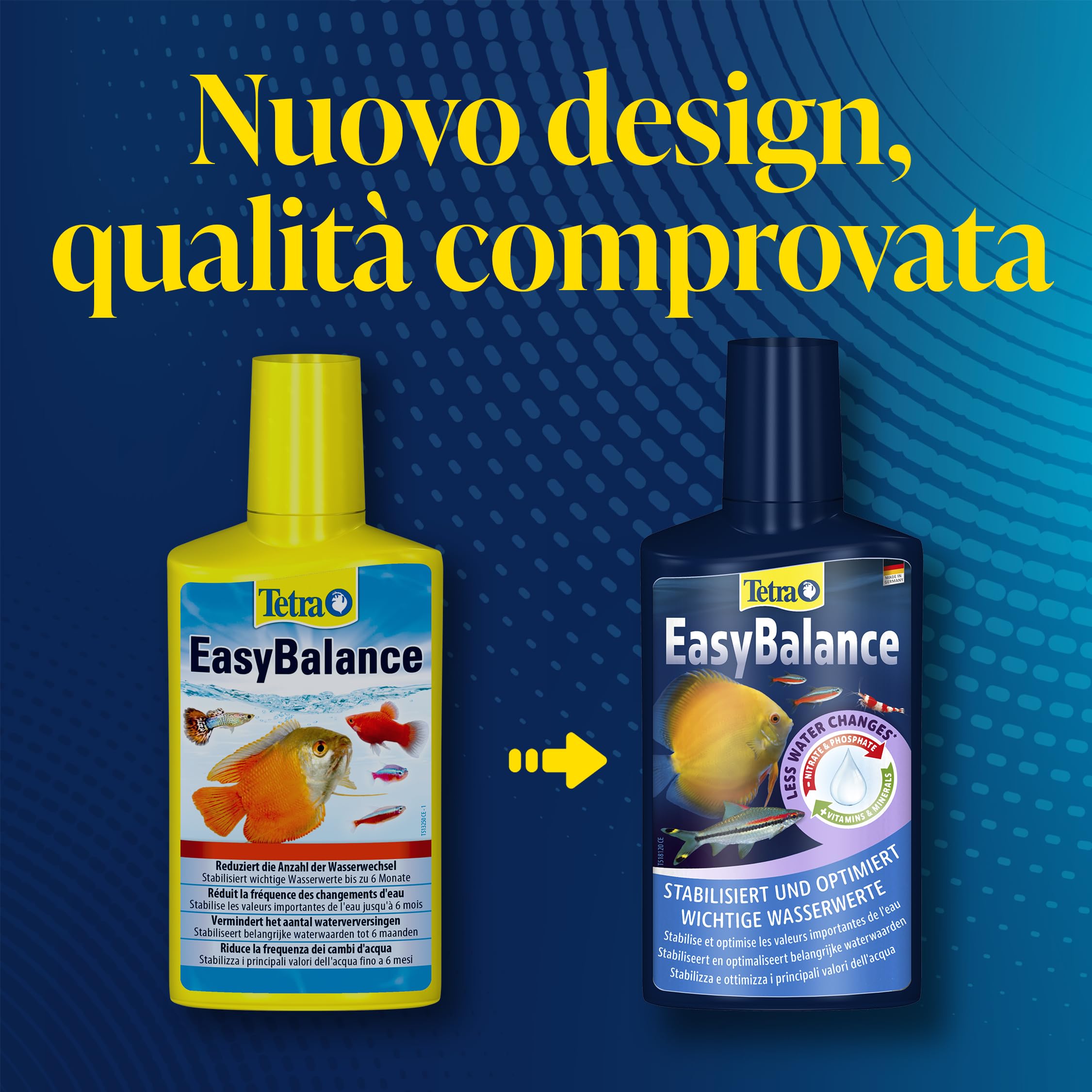 Tetra EasyBalance - Cura a lungo termine per un'acqua dell'acquario biologicamente sana e un numero ridotto di cambi d'acqua, flacone da 500 ml