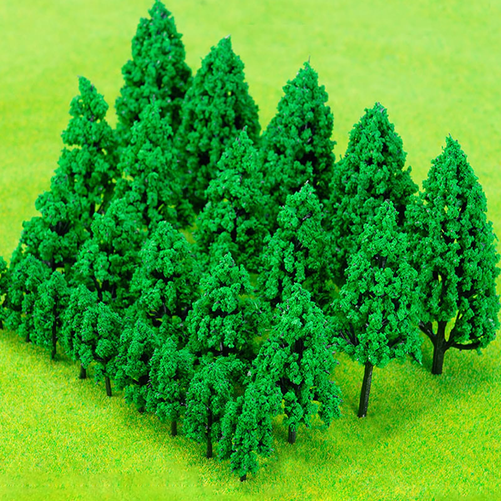 50 Pezzi Alberi Modello Misto, Albero del Diorama Plastic, Albero Misti per Modellismo, Miniatura Alberi Treno per Paesaggio DIY, Paesaggi in Miniatura, Tavolo di Sabbia, Modello di Paesaggio 4- 10 cm