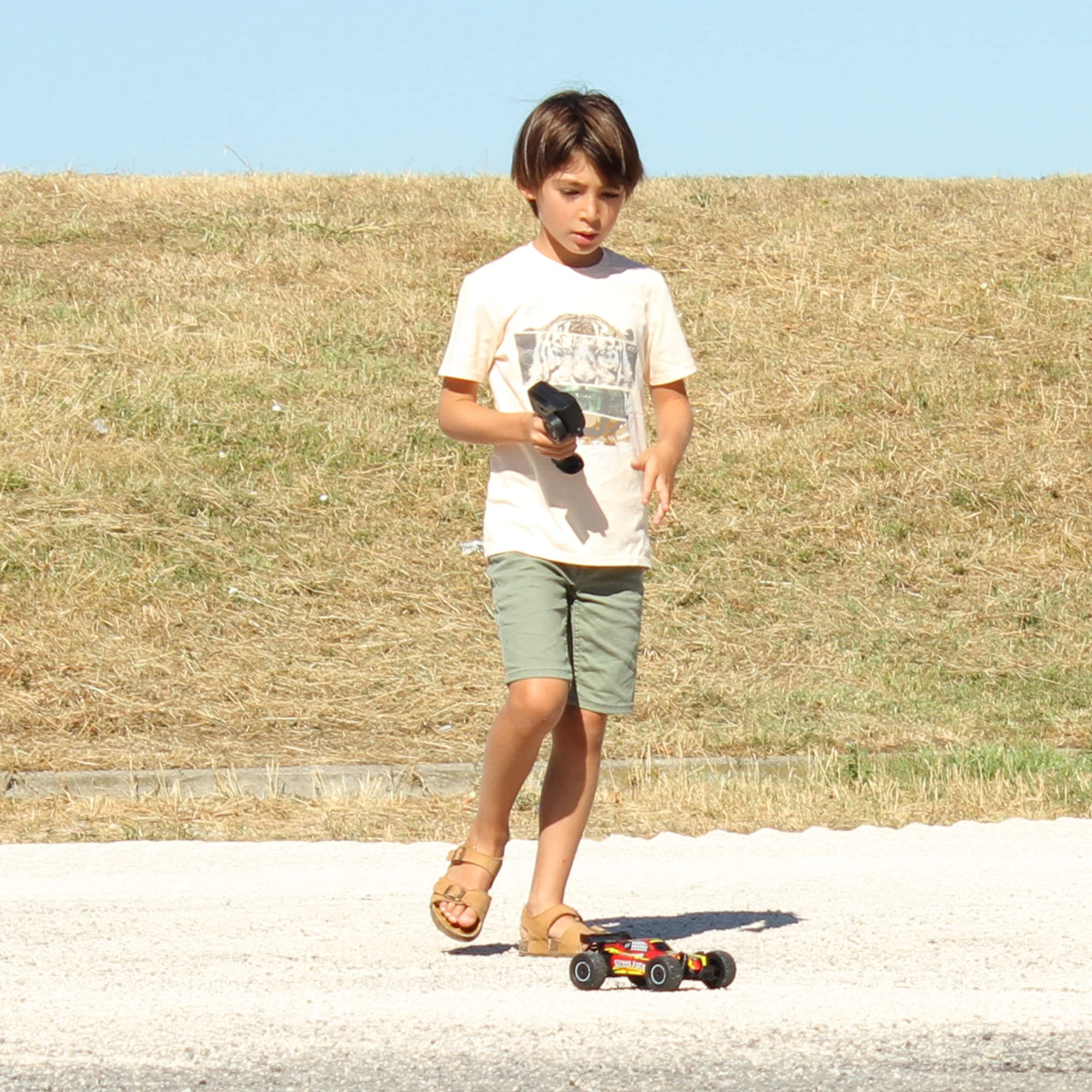 TURBO CHALLENGE - Fuoristrada - Gara - 098402 - Auto Telecomandata - Gialla - 1/20 - Batteria Ricaricabile e Batterie Incluse - Plastica - A Partire dai 6 anni
