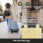 Kenneth Cole REACTION Hardside 20" Luggade de transport avec roues, Banane Pale, 20-Inch Continuez, du côté dur 20" Luggade de charge avec des roues de spinner