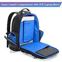 Vista 3 de PGmoon Console Backpack Compatible with Playstation 5 & PS5 Slim, Travel Carrying Case Bag with Protective Liner Fits 15.6" Laptop, Headset