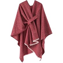 Favorland Womens Fall Winter Blanket Shawl Wraps Poncho Cape Open Front Cardigan Shawls
