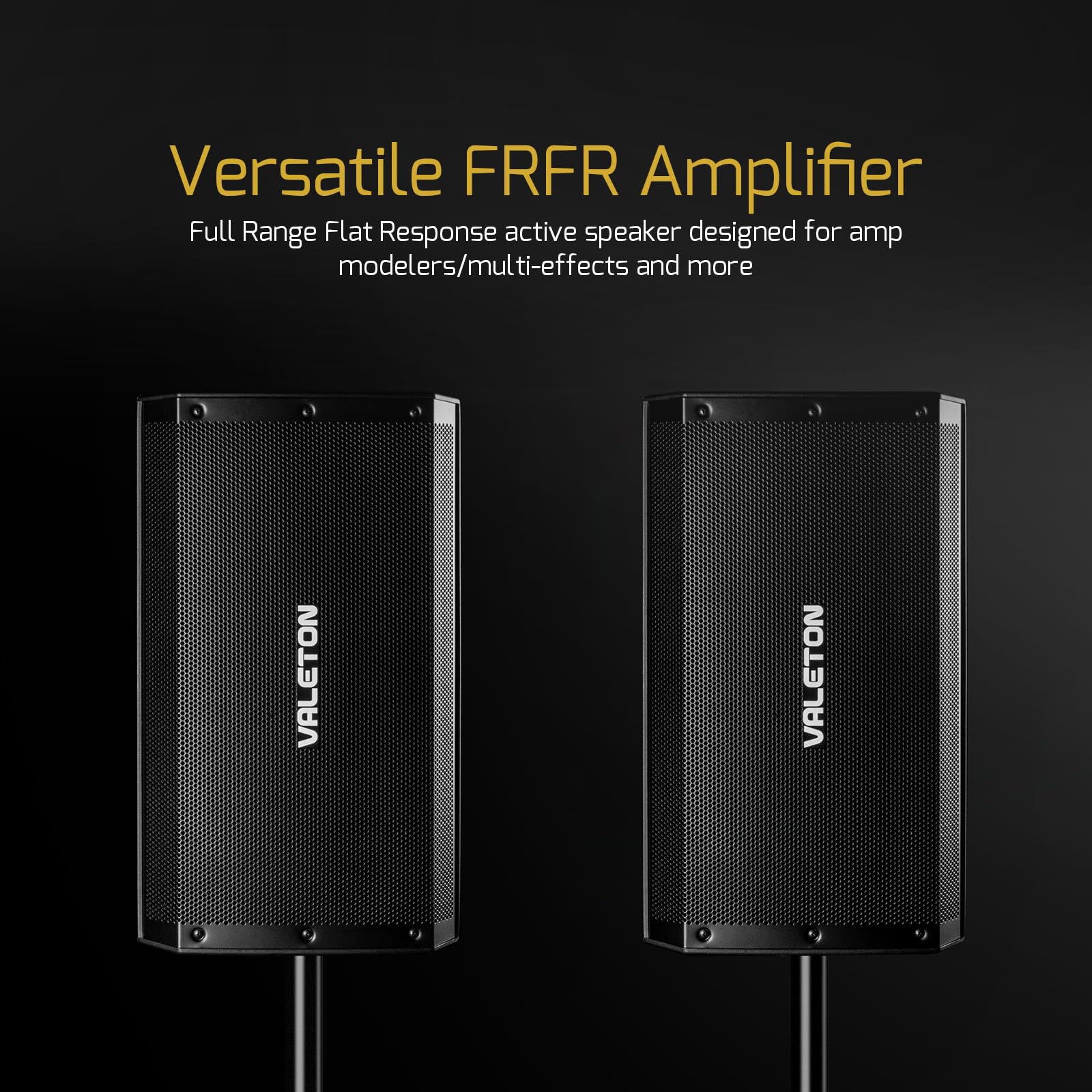 Valeton 10 inch, 2-Way FRFR 1300-Watt Active Speaker for Guitar, Bass, Multi FX and Amp Modelers