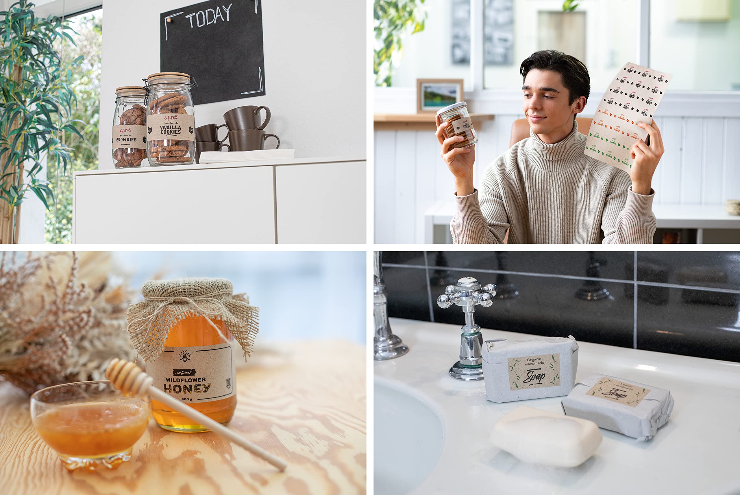 Etichette Autoadesive HERMA In Carta Silphie - 1600 Pezzi 35,6x16,9mm, Ecologiche E Stampabili