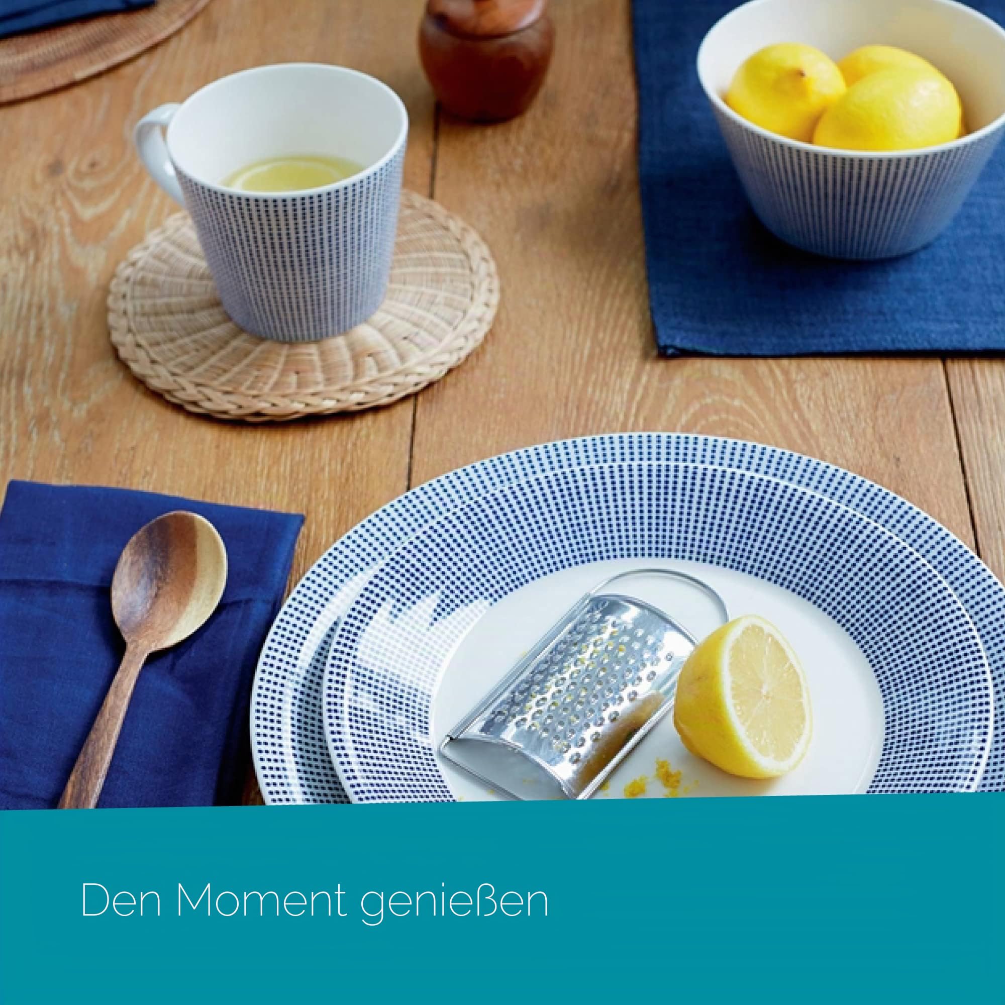 Royal Doulton Pazifik 23 cm Porzellan Pacific-Set, Blau, 6 Stück, 23 cm, 6