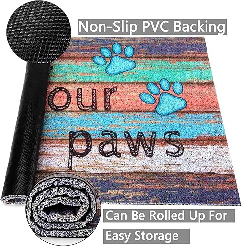 Miniatura 9 de Darkyazi - Tapete para puerta de entrada de 23.6 x 35.4 pulgadas, ideal para exterior, interior, baño, cocina, dormitorio, etc., con hule