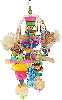 Prevue Hendryx 62376 Bodacious Bites Explosion Bird Toy, Multi-Color, Large