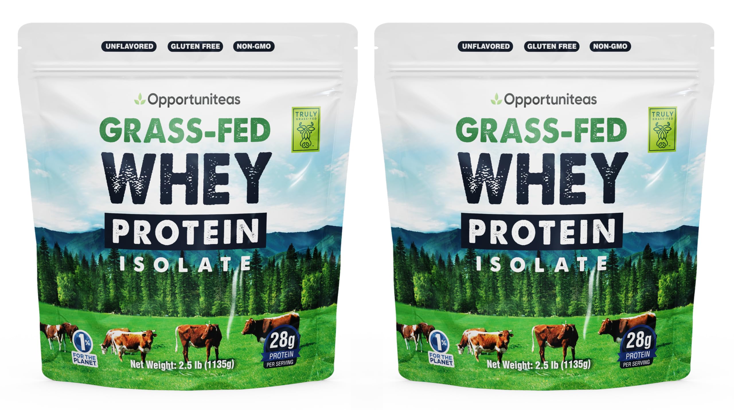 Grass Fed Whey Protein Powder Isolate - Unflavored - Low Carb Keto & Paleo Diet Friendly - Pure Grass-Fed Protein for Shakes, Smoothies, Drinks & Recipes- Non GMO & Gluten Free - 5 Pounds