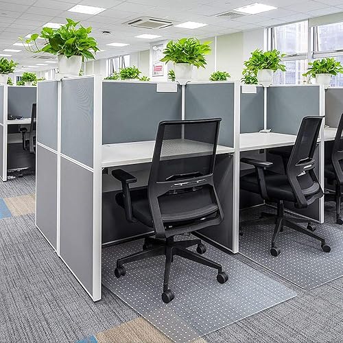 Miniatura 9 de Azadx Tapete para silla de oficina para madera dura, transparente, fácil deslizamiento y protección, plástico, 30 x 48 pulgadas