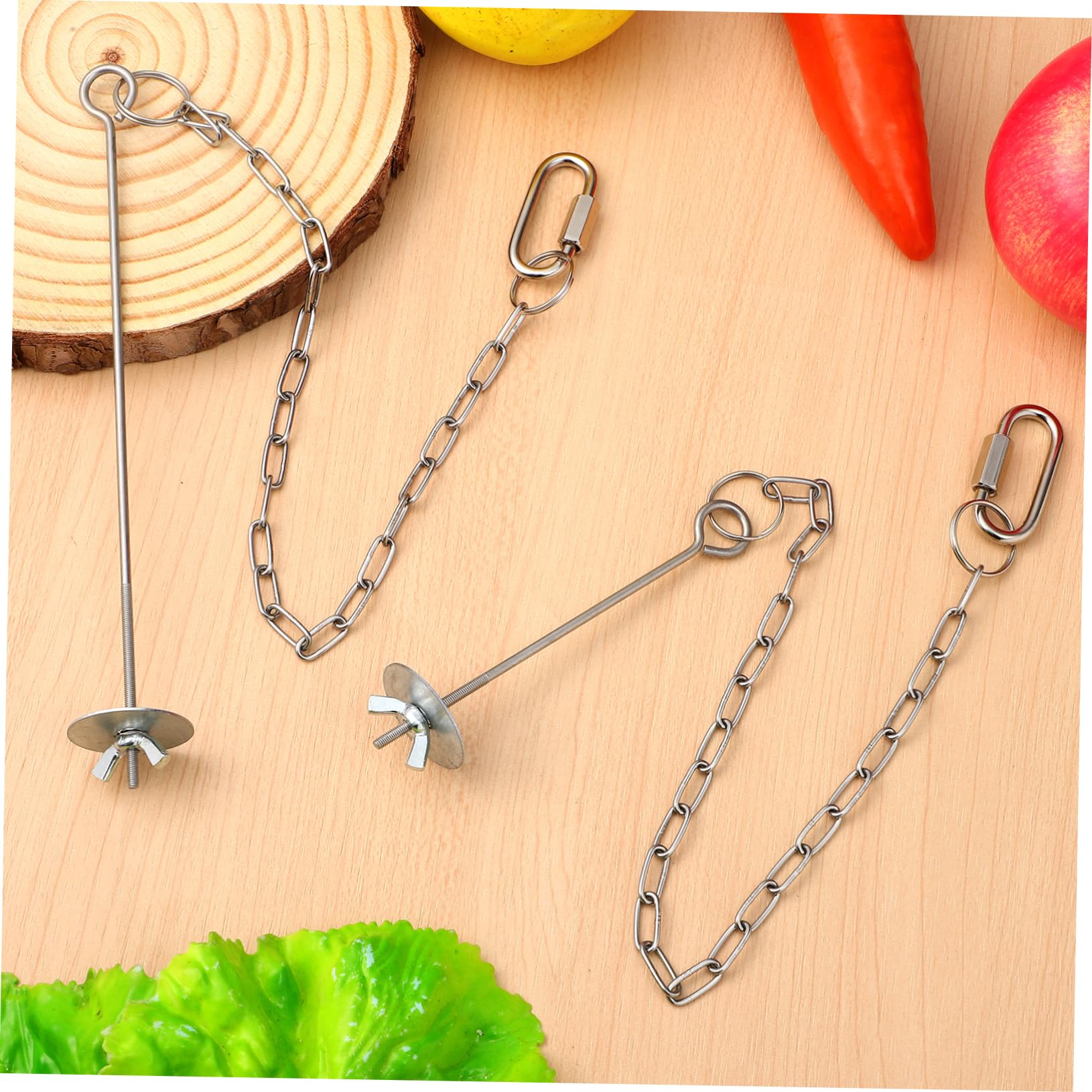 2-teiliges Futterspielzeug Für Hühner – Obstgabel & Netztasche Zum Aufhängen, Hält Futter Sauber