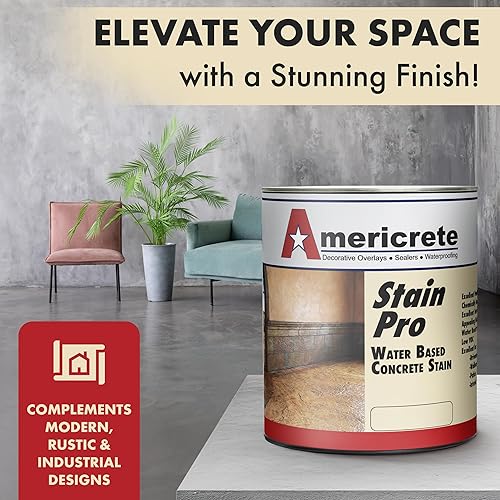 Miniatura 8 de Tinte para hormigón, marrón, tinte tópico semiopaco para madera, hormigón, piedra, azulejos, terrazas, pisos, cemento, porches, ladrillos y más -