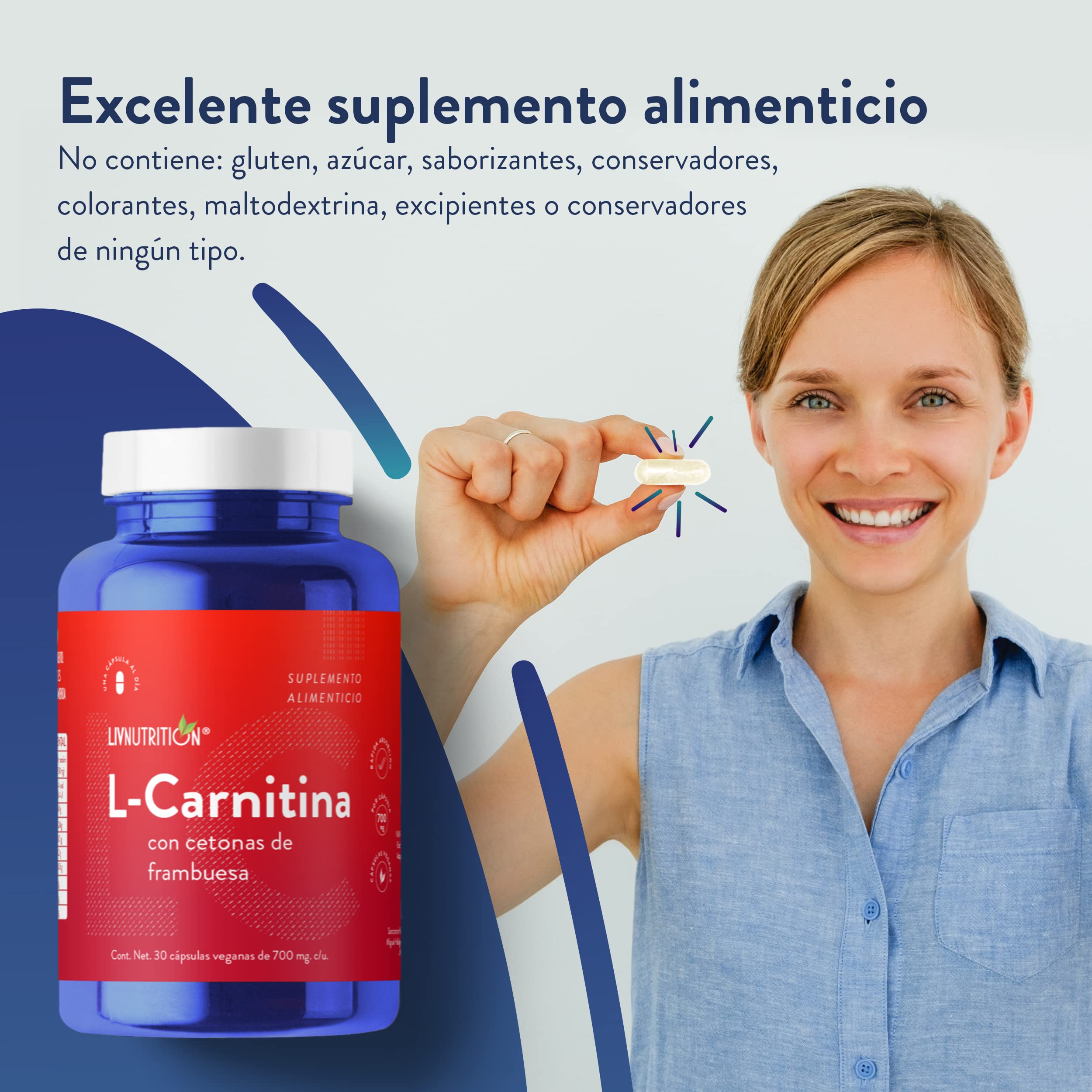 l carnitina con cetonas de frambuesa LIV NUTRITION | L-Carnitina Con Cetonas De Frambuesa 700 Mg