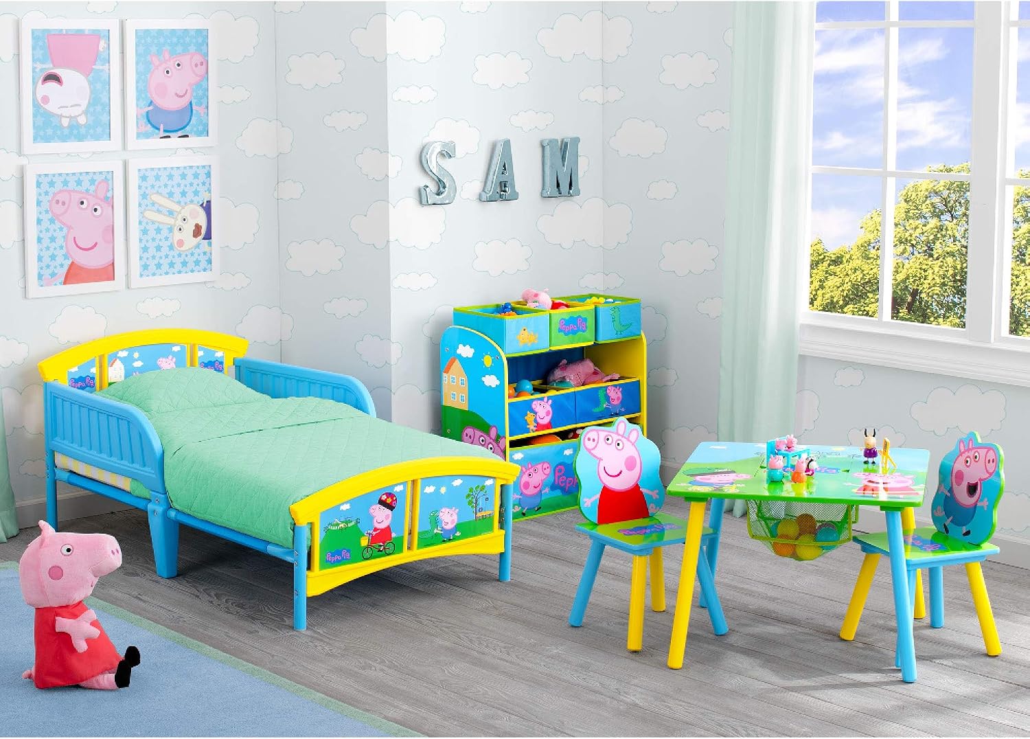 Delta Children 6-Bin Toy Storage Organizer, Peppa Pig
