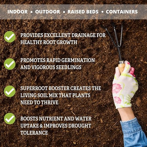 Miniatura 6 de Gardener's Supply Company Mezcla orgánica para macetas de riego automático  Suelo orgánico de alto nutrientes para macetas de interiores y