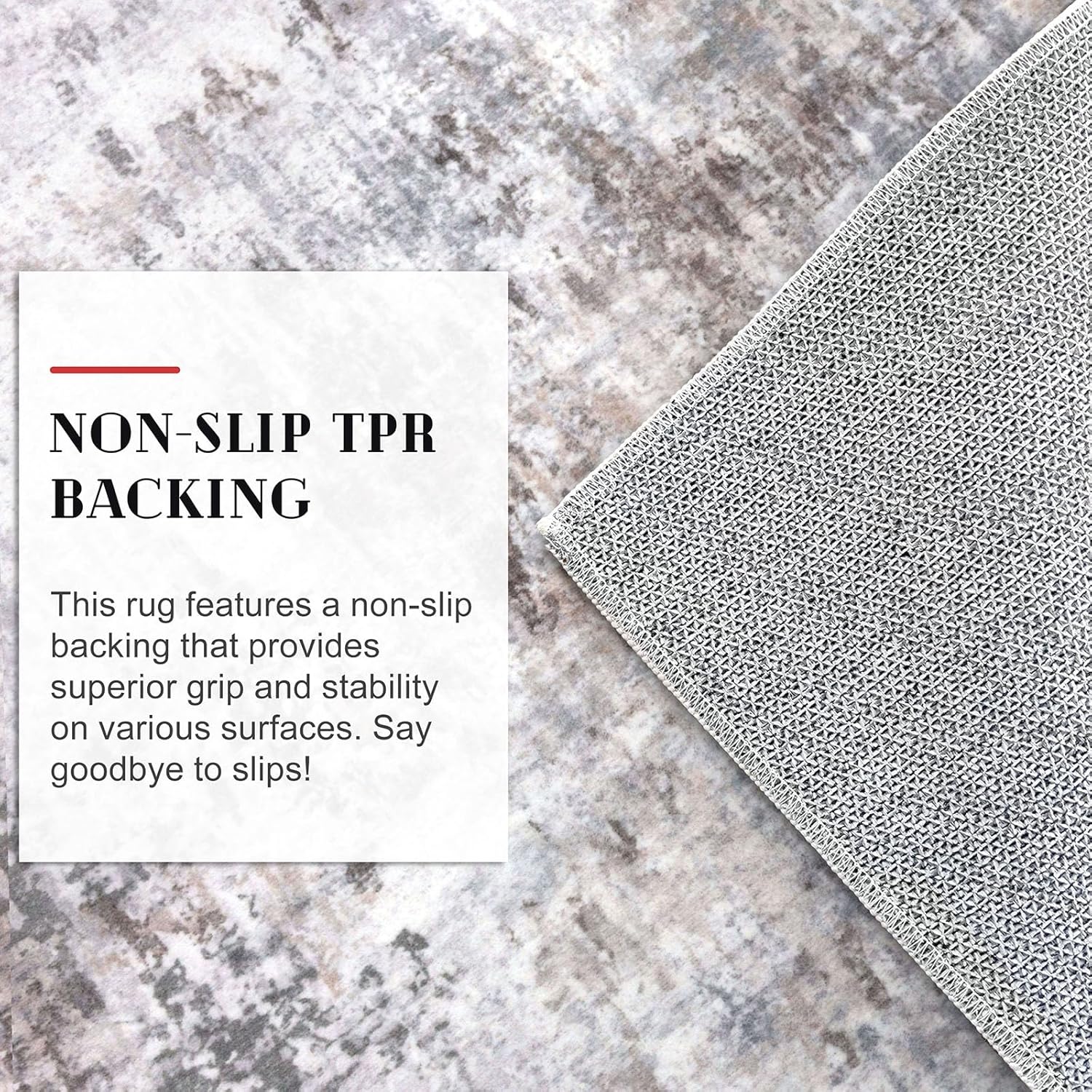 Modern Abstract Hallway Runner Rug, Beige Grey 2x8 Runner Rug, Washable Kitchen Runner Non-Slip Soft Thin Print Faux Wool Carpet for Entryway Bedroom Laundry Room Indoor - Image 6