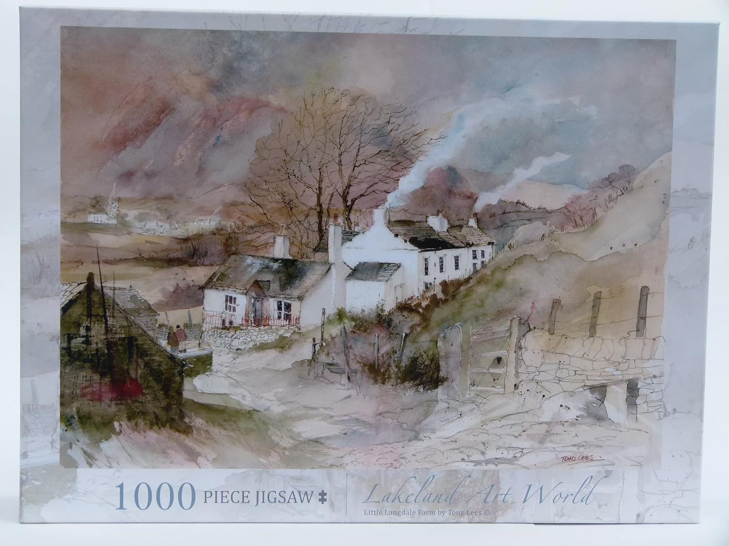 Lakeland Art World 1000 Piece Jigsaw Puzzles for Adults Lake District, Little Langdale Farm & Lakes