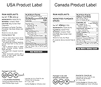 Vista 3 de Food to Live - Avellanas crudas, filberts de 1 libra, nueces enteras, sin cáscara, sin sal, kosher, vegano, a granel. Bocadillo saludable. Rico