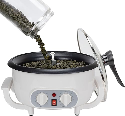 Tostadores de café mejorados para uso doméstico de 110 V, tostadora de café doméstica con temporizador, tostador de granos de café de lotes grandes