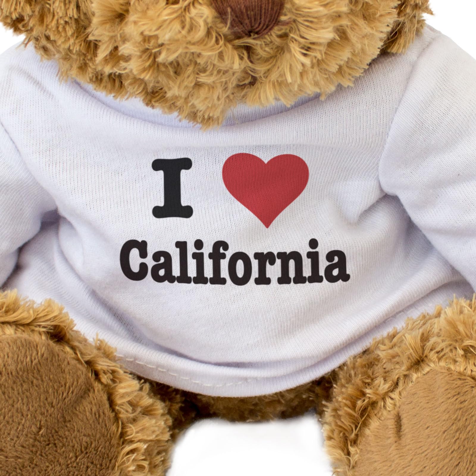 Big Red Egg I LOVE CALIFORNIA - Teddy Bear - Cute Soft Cuddly Adorable - Gift Present, Brown - Image 3