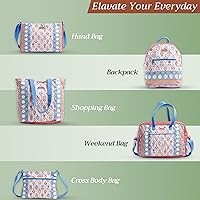 Vista 7 de Maison d' Hermine - Bolsa de lona de algodón reutilizable para mujeres, con asa para el hombro, bolsas a granel para compras y viajes