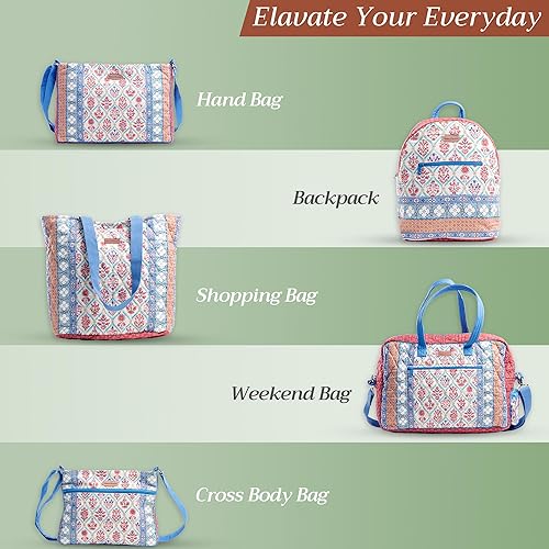 Miniatura 6 de Maison d' Hermine - Bolsa de lona de algodón reutilizable para mujeres, con asa para el hombro, bolsas a granel para compras y viajes