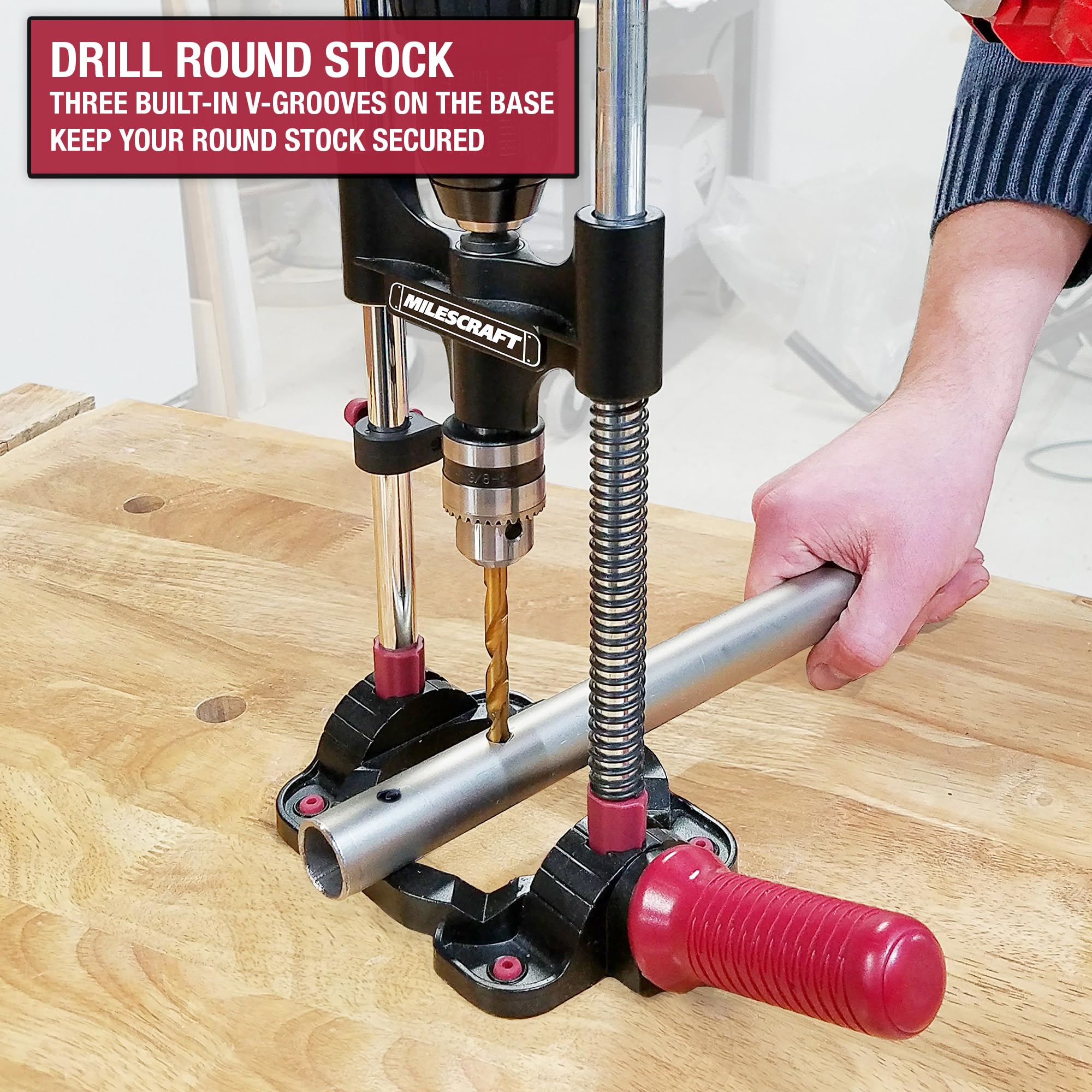 Milescraft DrillMate Portable Drill Guide Adjustable Precision Drilling Jig — Amazon image 5