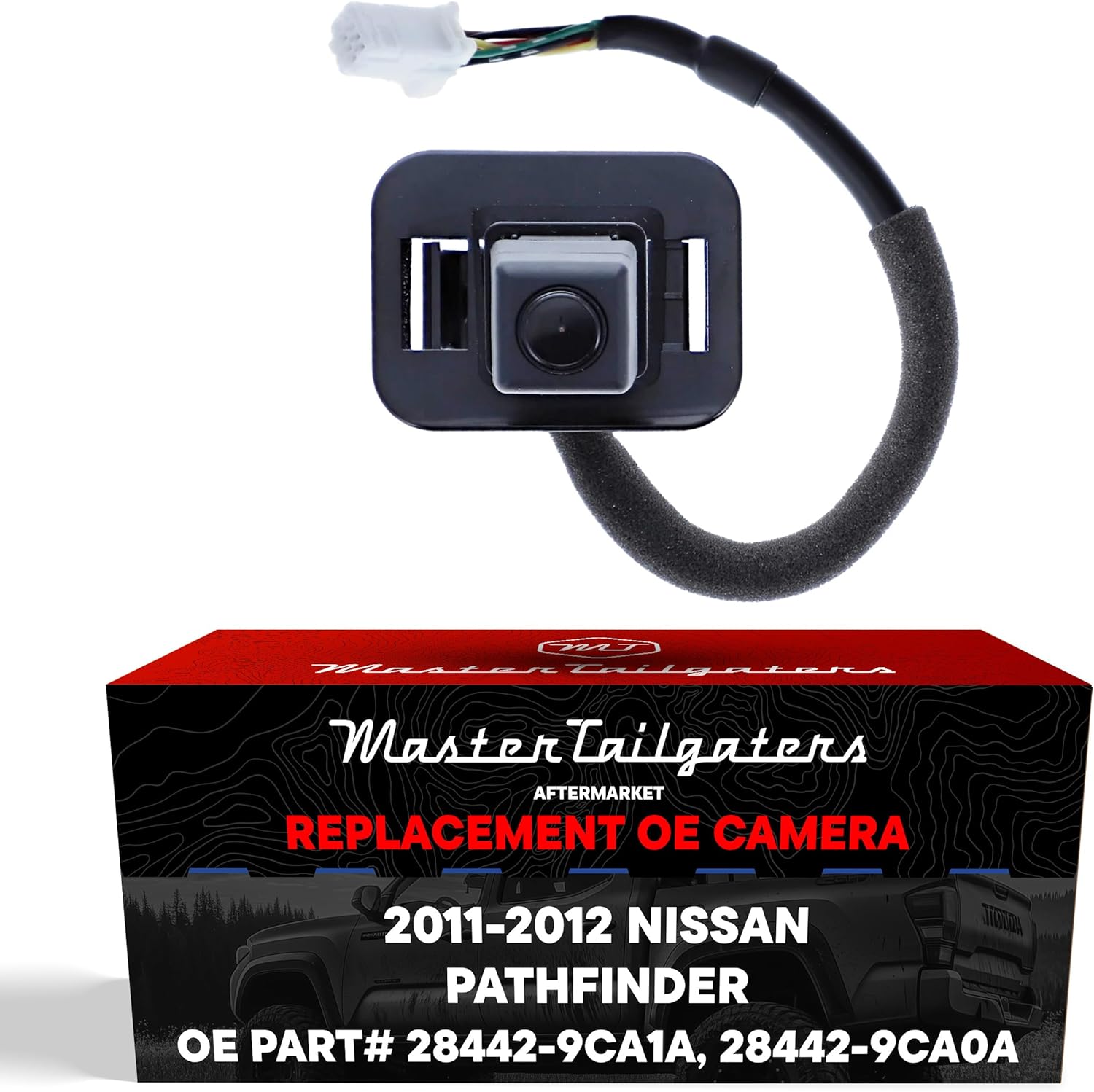 Master Tailgaters Replacement for Nissan Pathfinder (2011-2012) Backup Camera OE Part # 28442-9CA1A, 28442-9CA0A