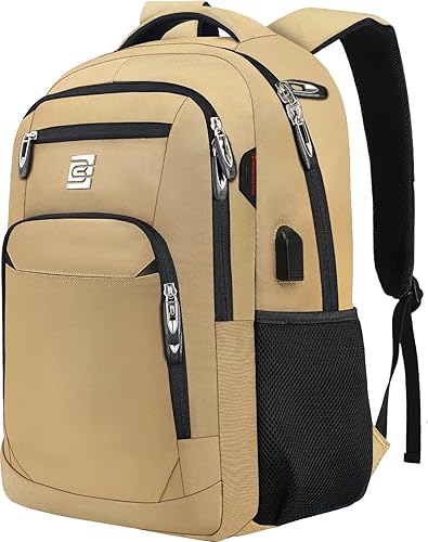 Mochila para Laptop Volher, Caqui, 15,6 pulg., Computadora portátil