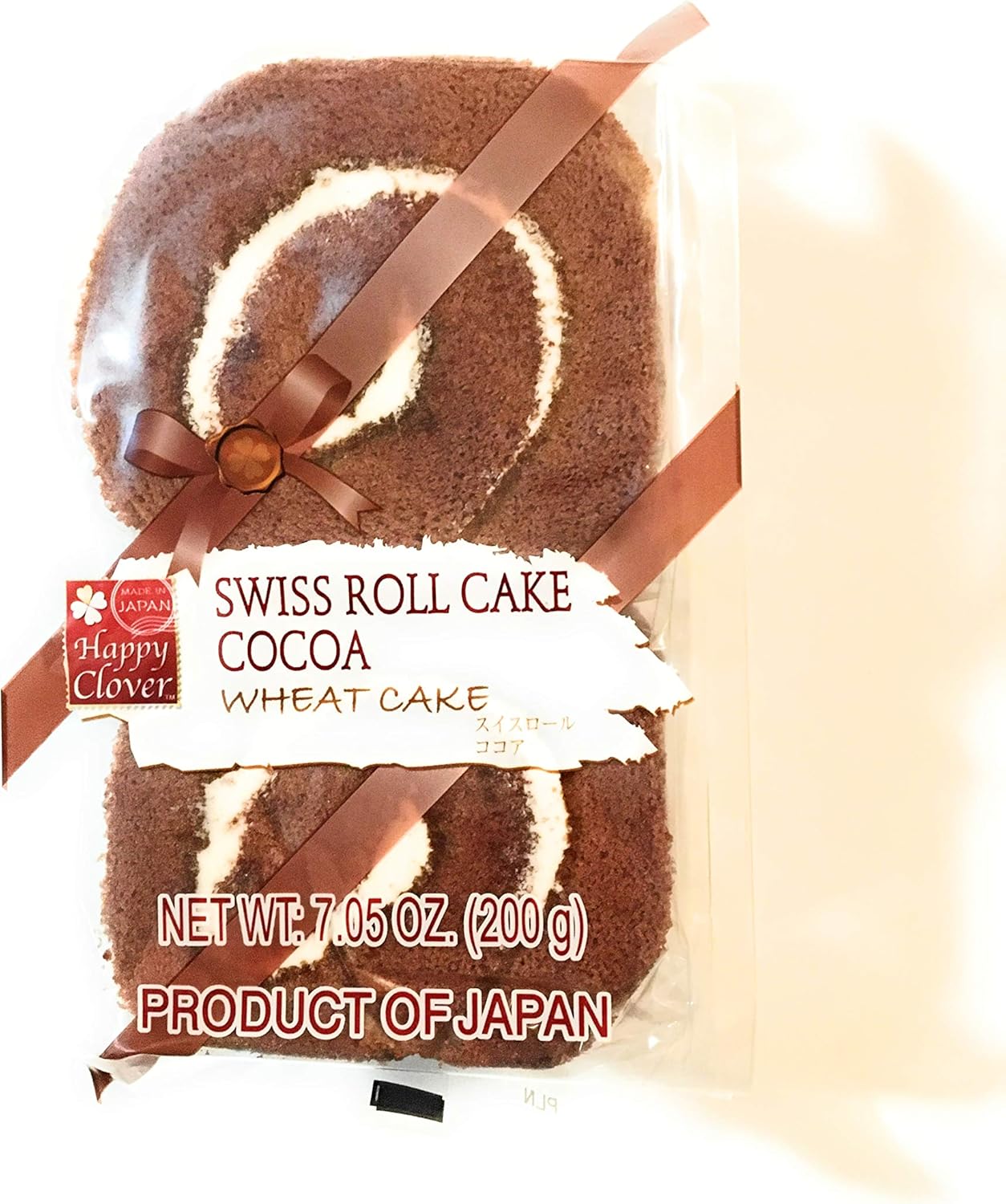 Happy Clover Swiss Roll Cake (Cocoa Wheat Cake)7.05 Oz