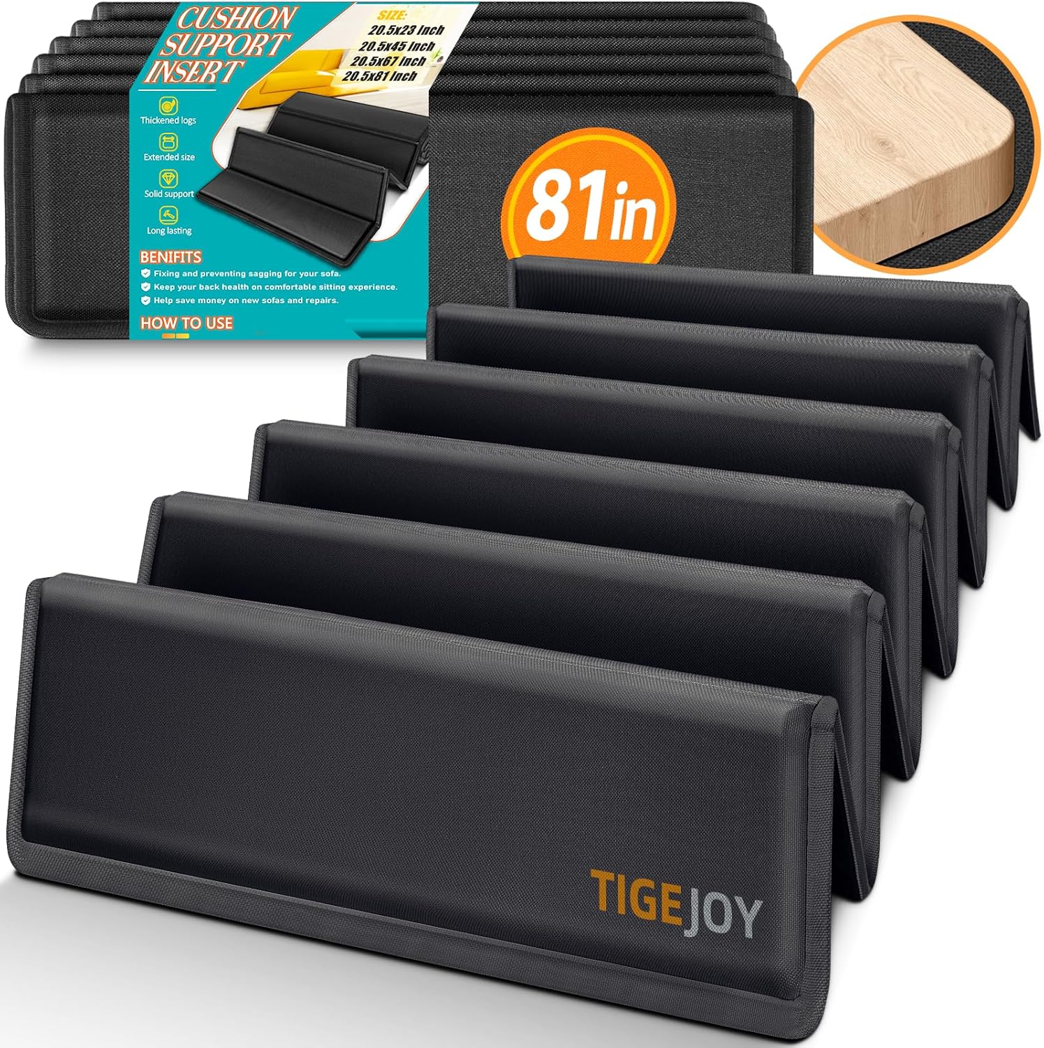TigeJoy Heavy Duty Sofa Cushion Support Board for Sagging