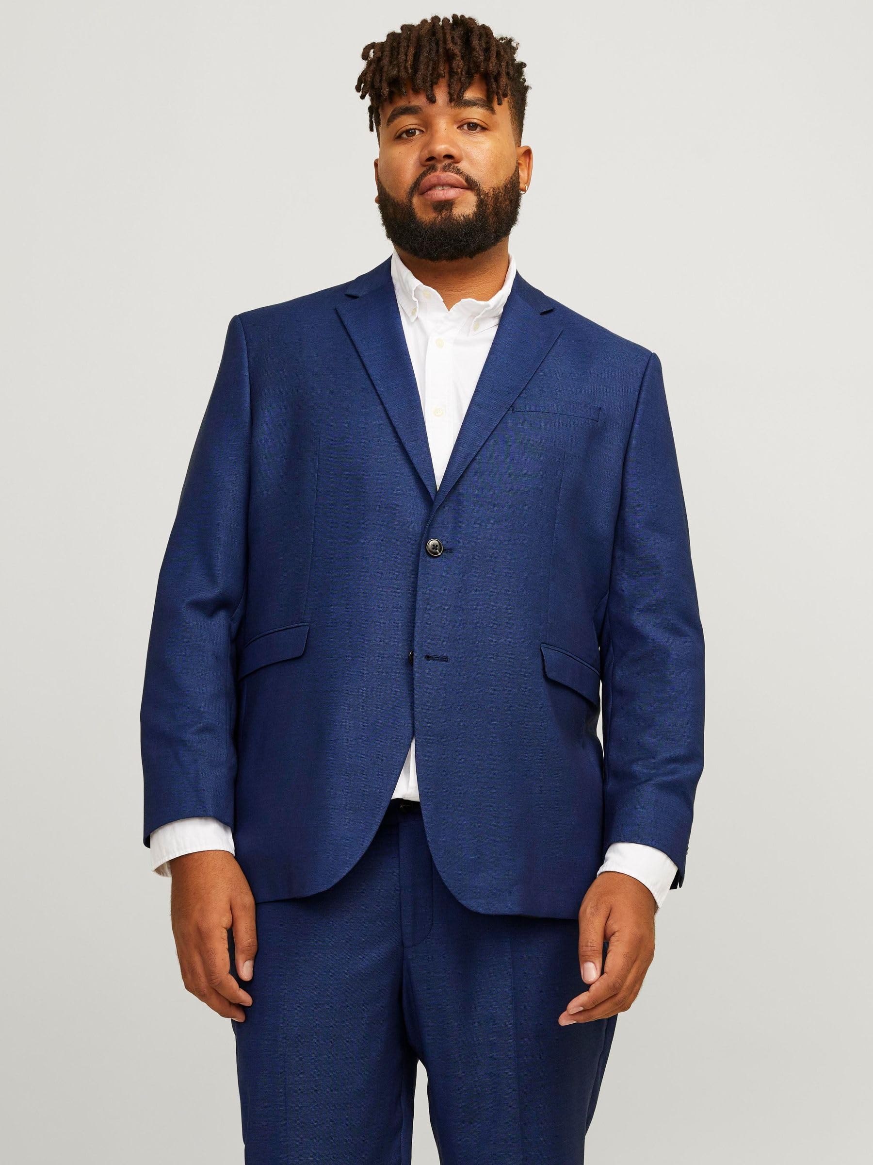 JACK&JONES PLUS Men's Jprsolaris Blazer Noos Pls Suit Jacket