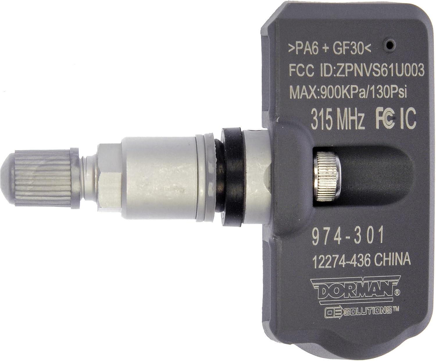 Dorman 974-301 Tire Pressure Monitoring System (TPMS) Programmable Sensor Compatible with Select Models