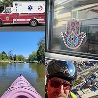 Vista 4 de 2 calcomanías reflectantes de 6 pulgadas con diseño de mapa de Puerto Rico, vinilo para automóvil